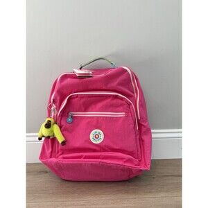 Kipling Backpack Pink Large Laptop Bookbag School Seoul  new with Tags MSRP 139